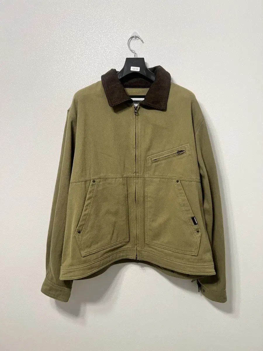 Codgraphy Corduroy kara Cotton Work Jacket Khaki L