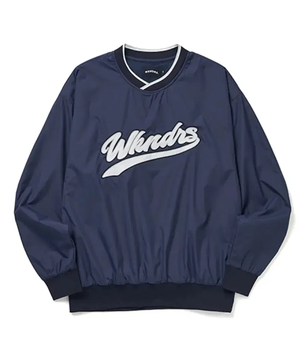 Wicked Baseball Script Pullover Navy XL