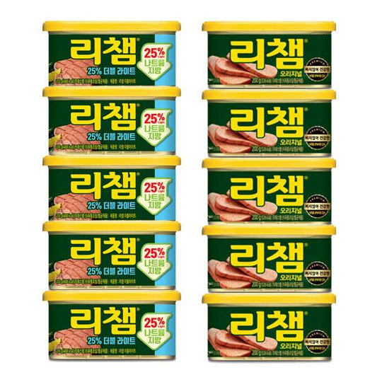 무료배송-리챔 골라담기 200g 10개(5+5) 오리지날/라이트/핫치폴레