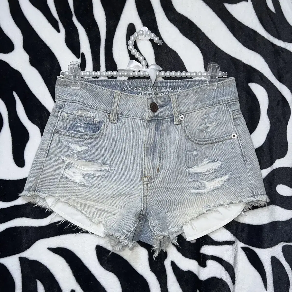 American Eagle Denim Hot Pants Short Pants Jeans Shorts Gyaru Punk Y2K Grunge Western