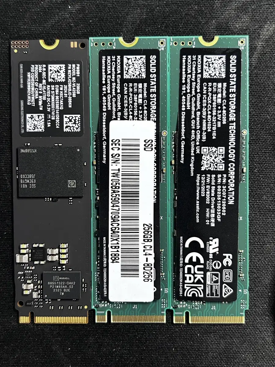 SSD 256G NVMe 삼성PC 축출