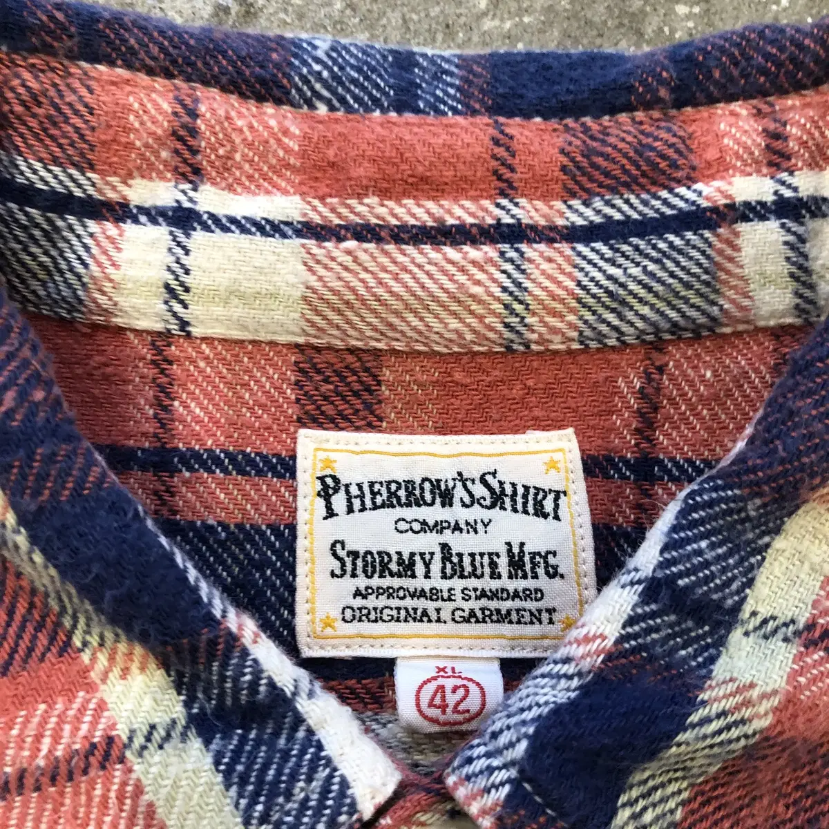 Pherrows flannel shirt Japna made - XL