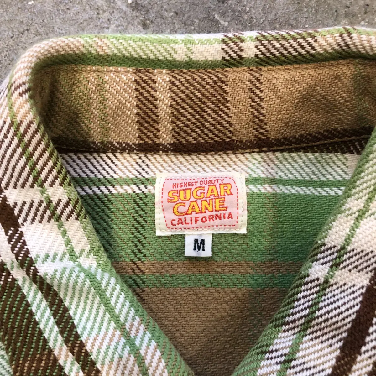 Sugarcane Western flannel Japan made - M