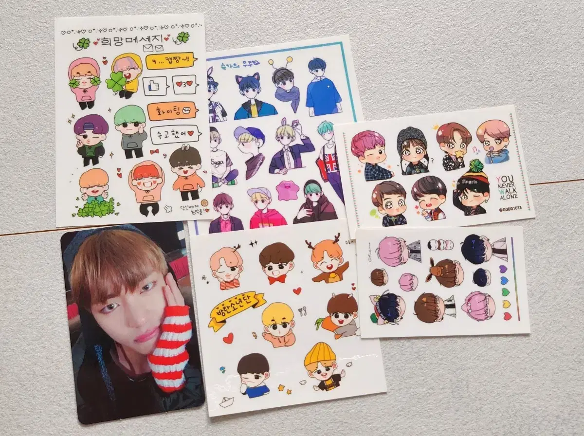 BTS unofficial goods sticker Photo Card