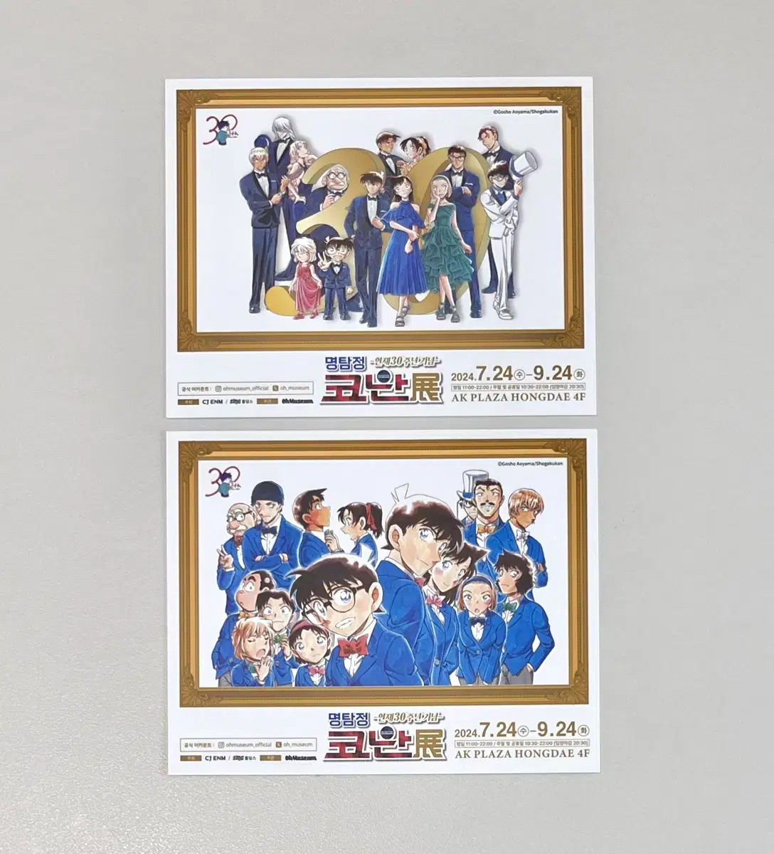 Detective Conan 30th Anniversary Exhibition 2nd Entry pre-order benefit photocard Pasha Shinichi Kodokid