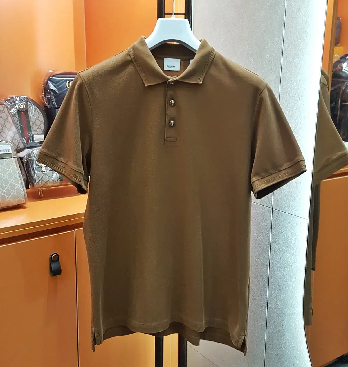 [S]Burberry TB Short Sleeve Karati Brown XL