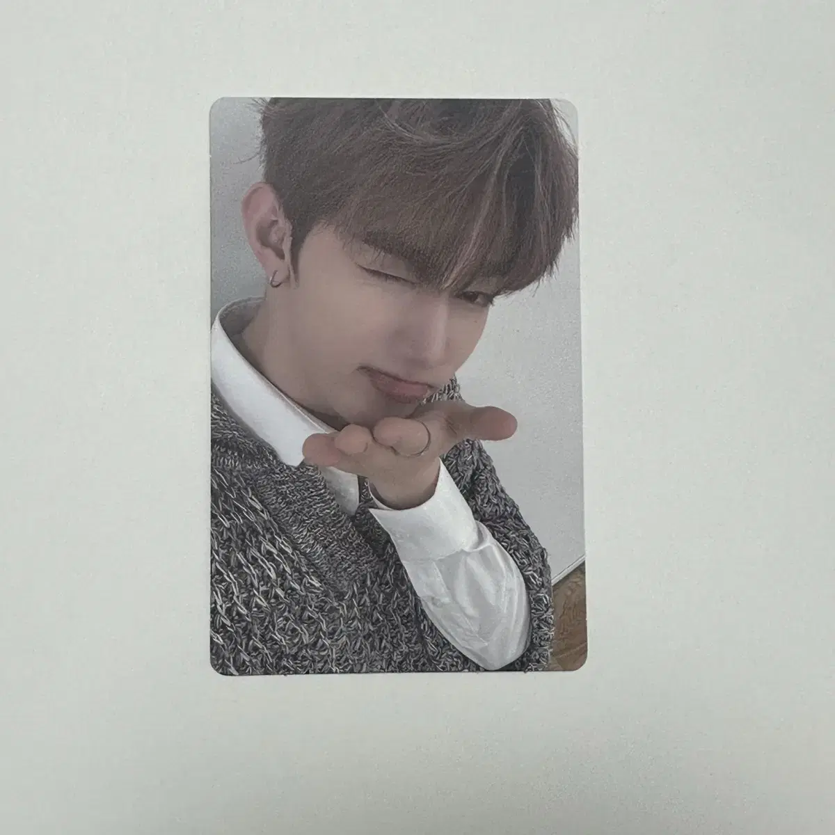 Zhang Hao Hand Kiss Chat Unreleased Photocard