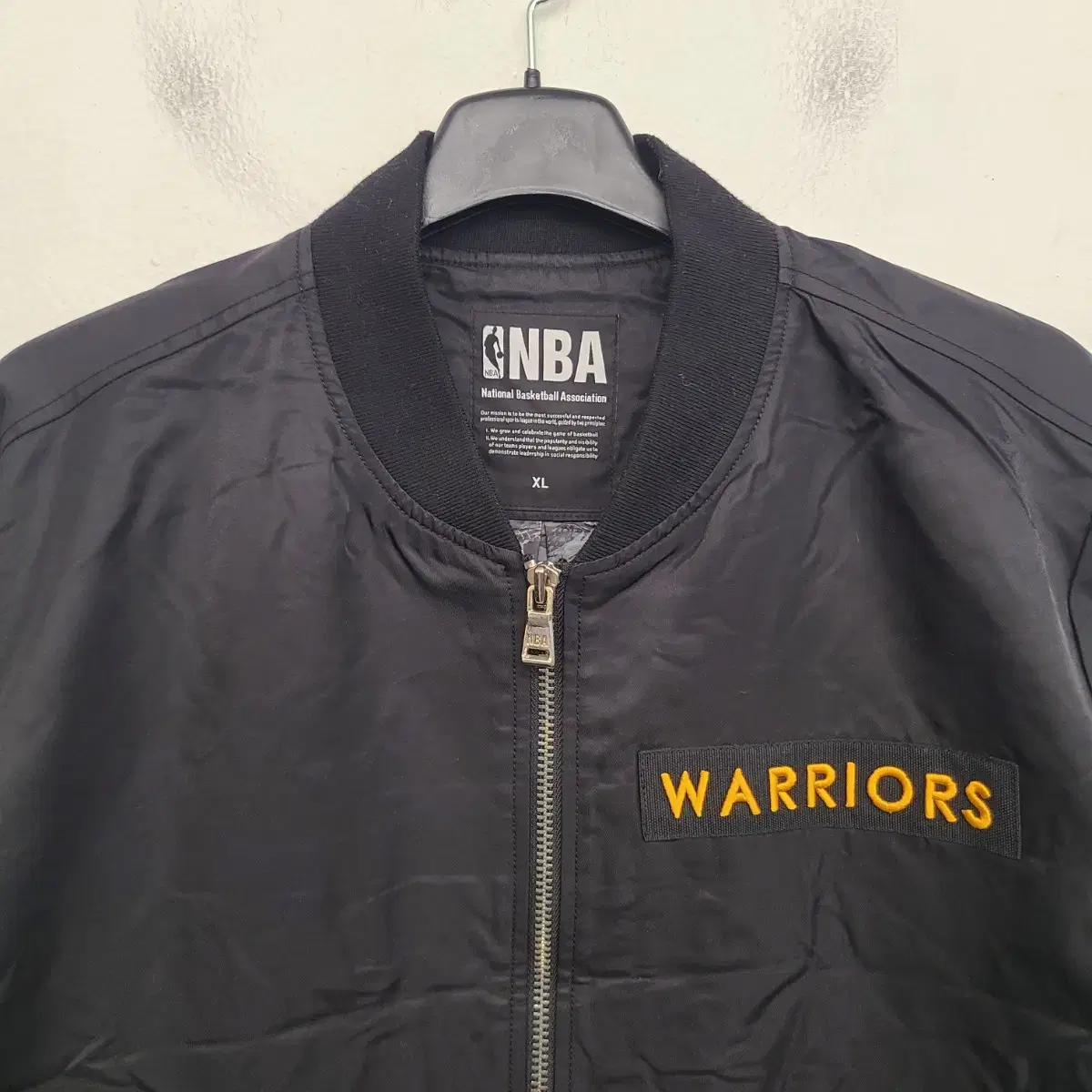 [105/XL] NBA 골든스테이츠 항공 자켓 (롱자켓)