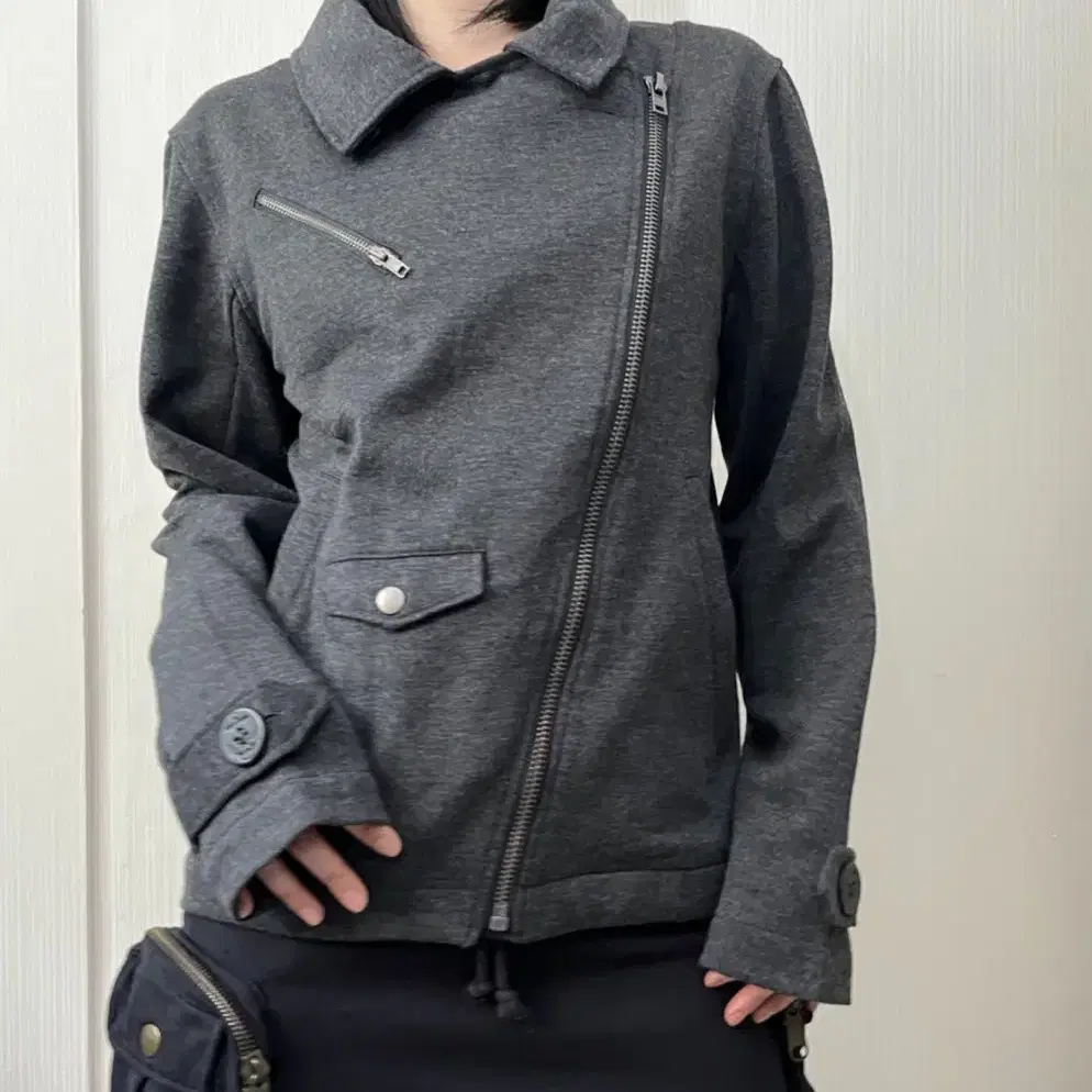 Woolen rider jacket