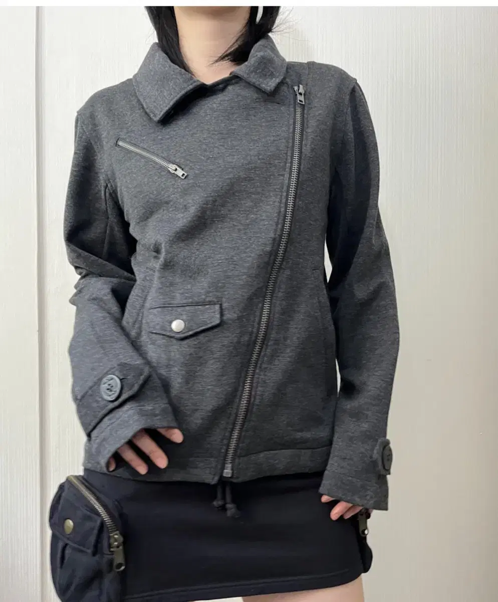 Woolen rider jacket