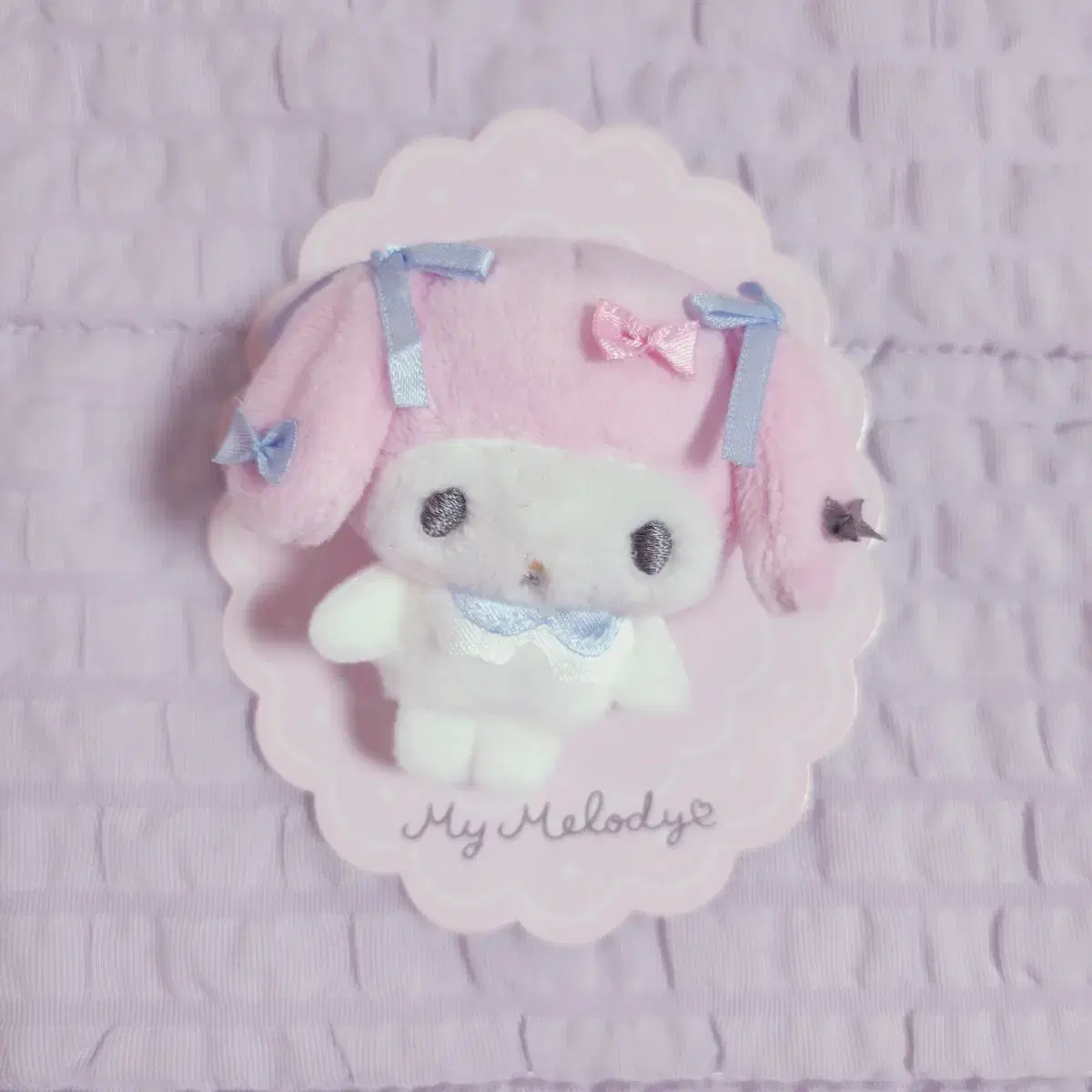 San Rio My Melody Piano Always Together Brooch Mascot Doll