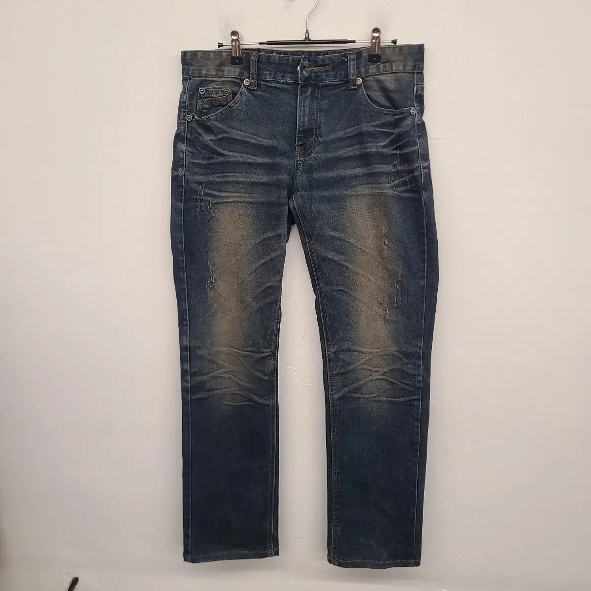 [32 inch] Carpe Diem Washed Spandex Denim Pants