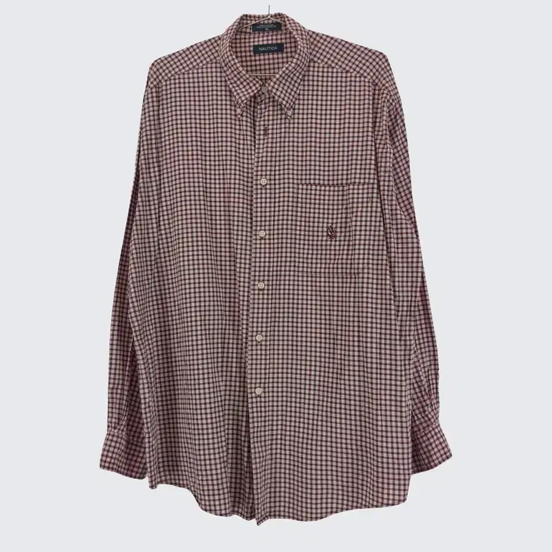 [Nautica] Cotton Blend Check Shirt Nambang (Men's Overfit) A26505