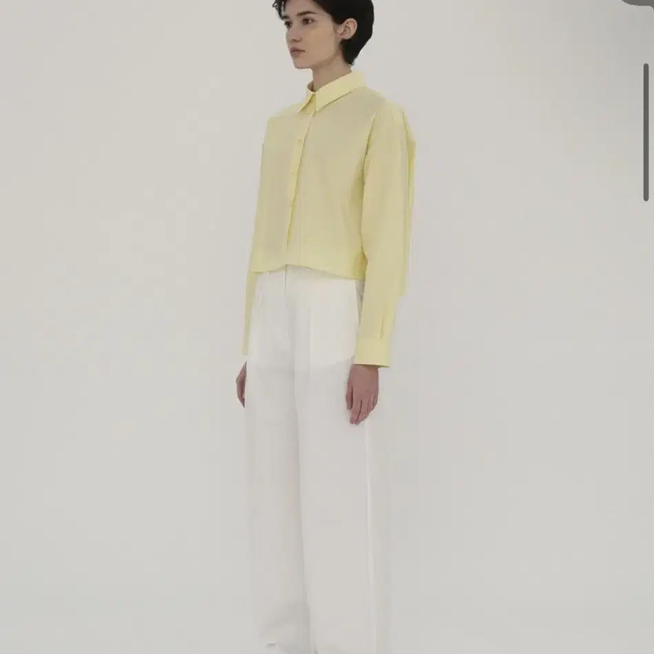 르바 poplin cotton shirts / lemon