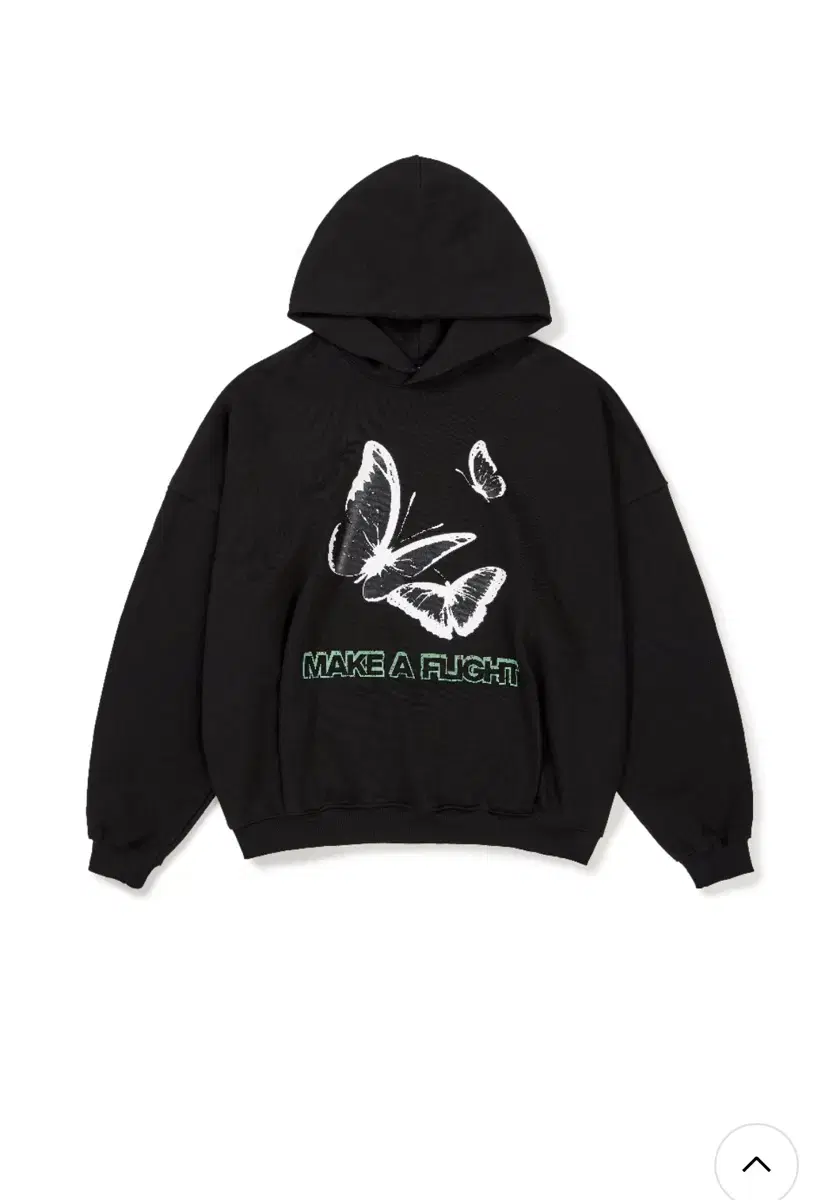 이에이 BUTTERFLY OVER HOODIE Black