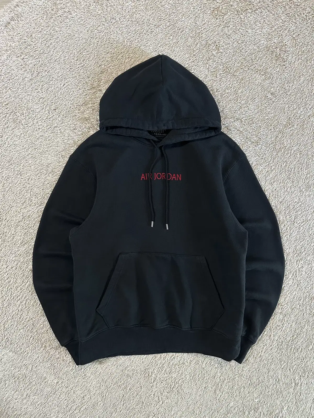 [M] Nike Jordan AIR JORDAN Embroidered Center Logo Hoodie Black