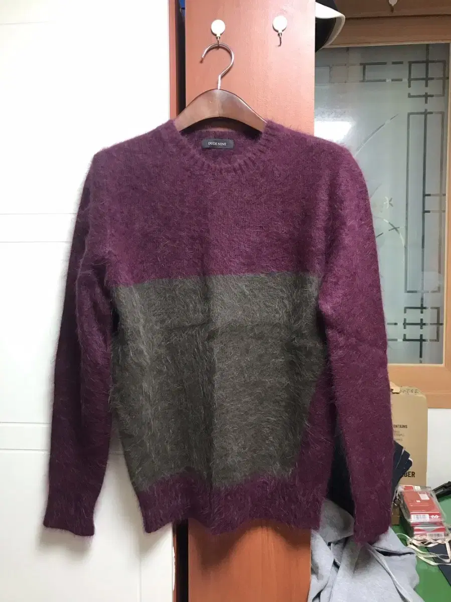 Mohair Knit Burgundym