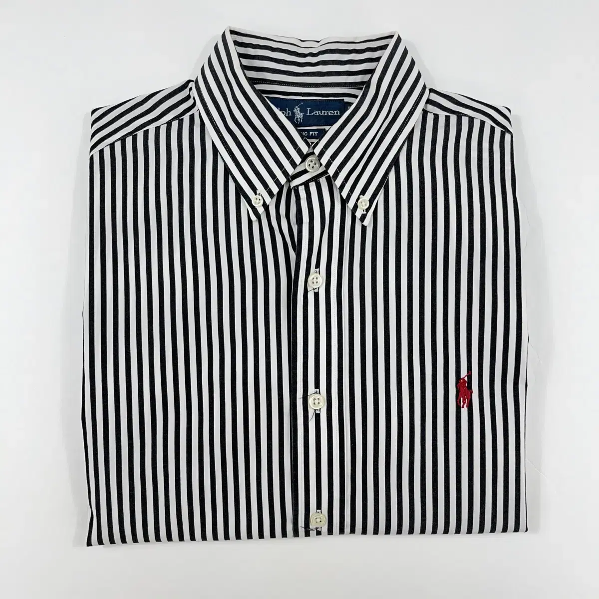 (CT491) M Polo Stripe Long Sleeve Shirt.polo