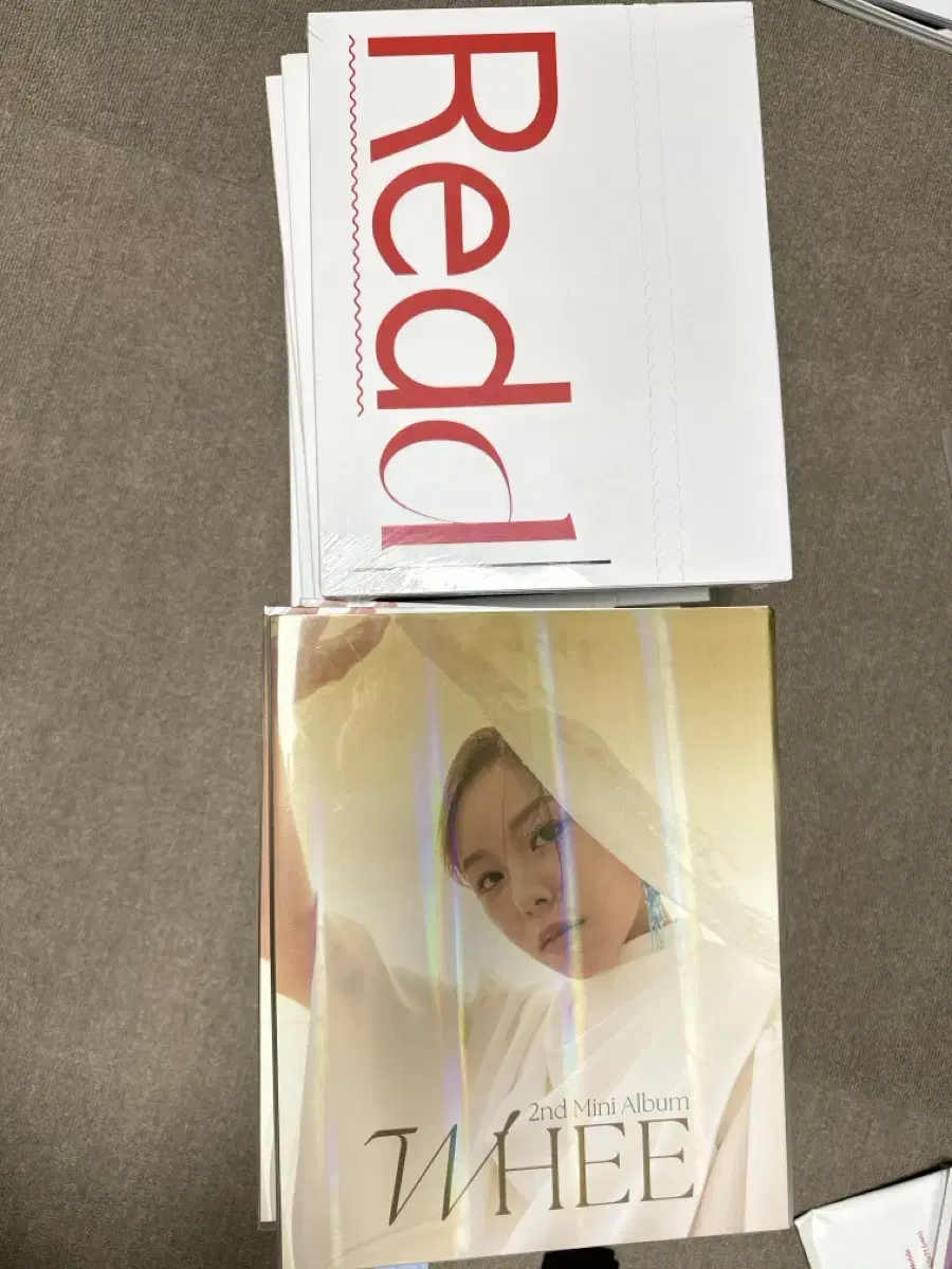 Wheein unsealed/opened album (red, wheein)