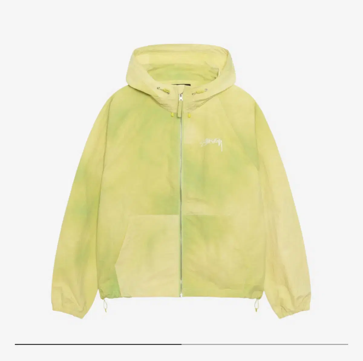 Stussy Wave Dye Beach Shell Jacket Lime S New