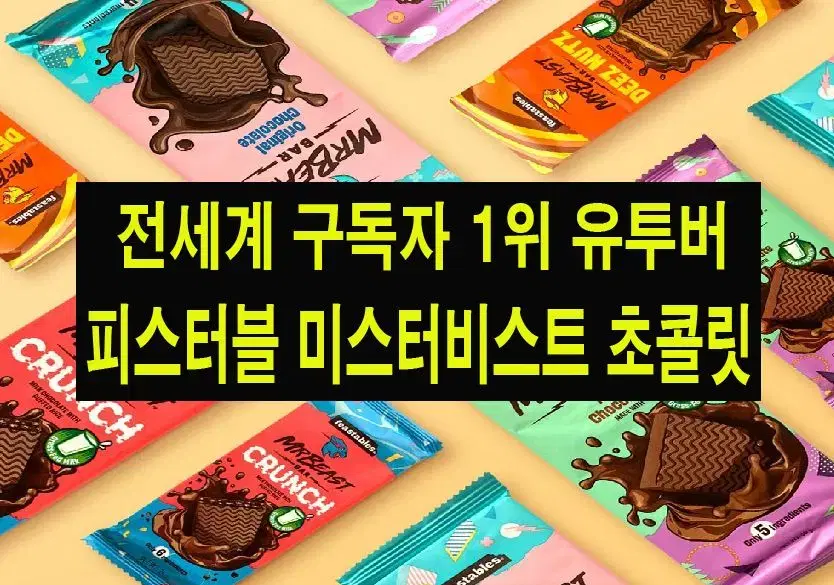 세상에서 가장 맛잇는 초콜릿 피스터블 미스터비스트 초콜릿 미스터 비스트