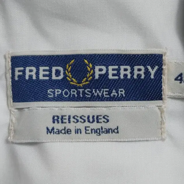 FRED PERRY 프레드페리 오리지널 영국판 화이트 블라종집업