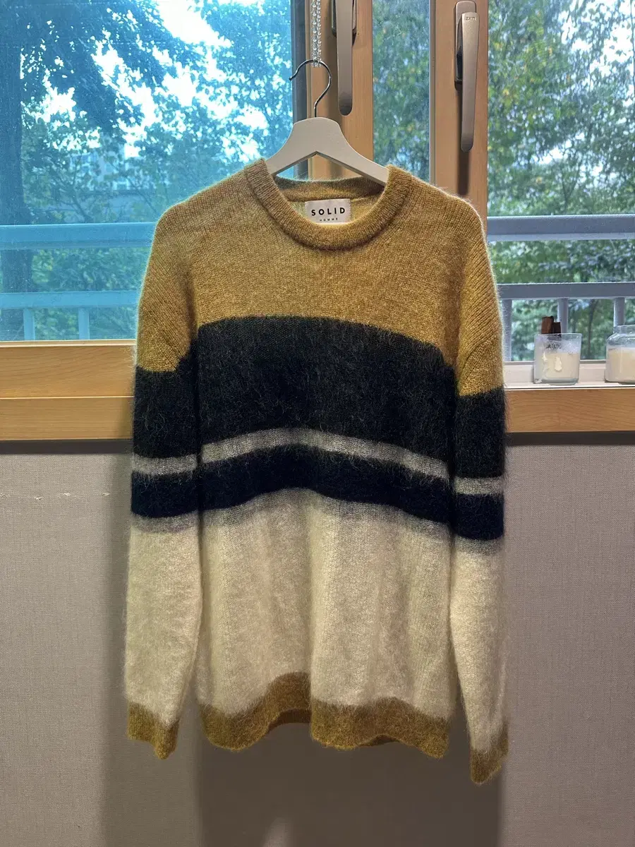 Solid Homme Mohair Knit Sweater