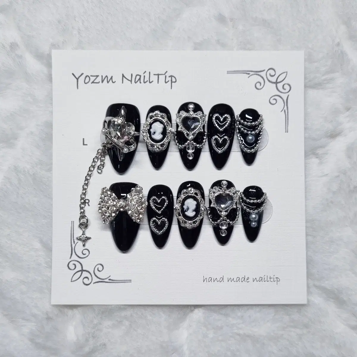 Yozm NailTip 블랙올파츠댕그리