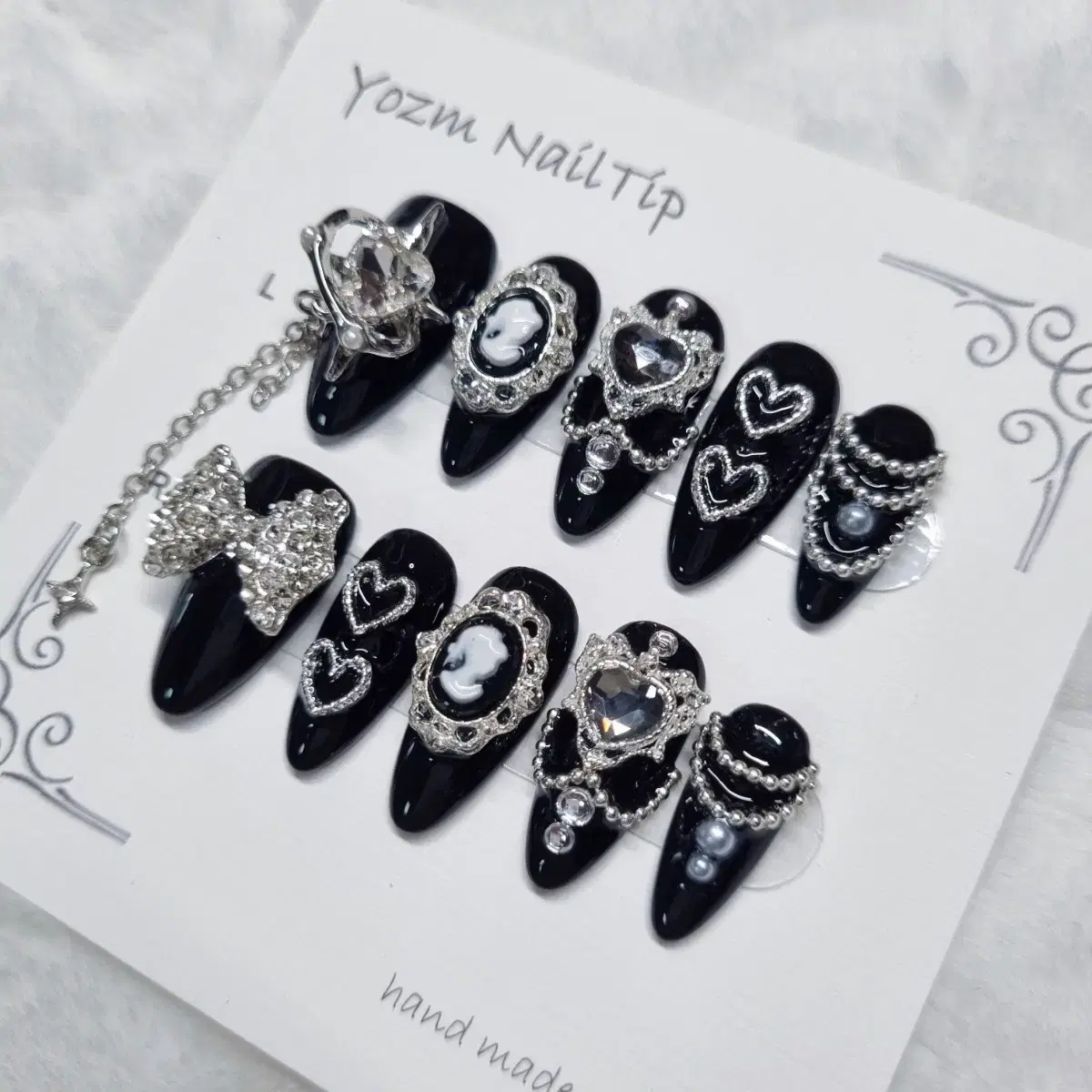 Yozm NailTip 블랙올파츠댕그리