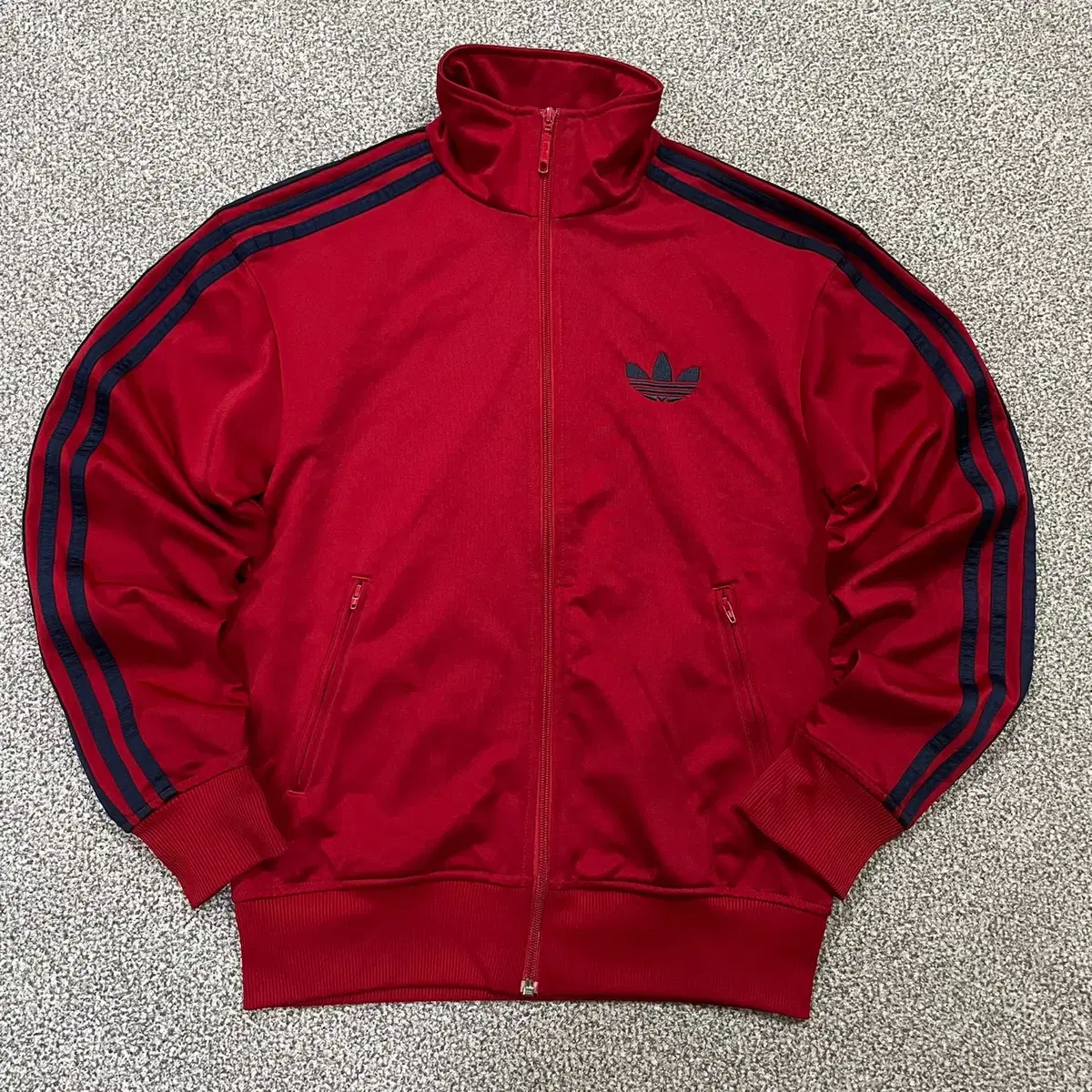 [90] Adidas Firebird Burgundy Tracktop Zip-Up Jersey Jacket N3431