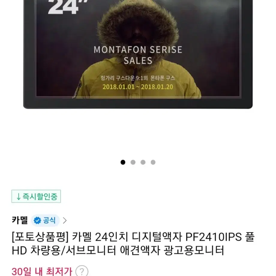 카멜 PF2410IPS 모니터