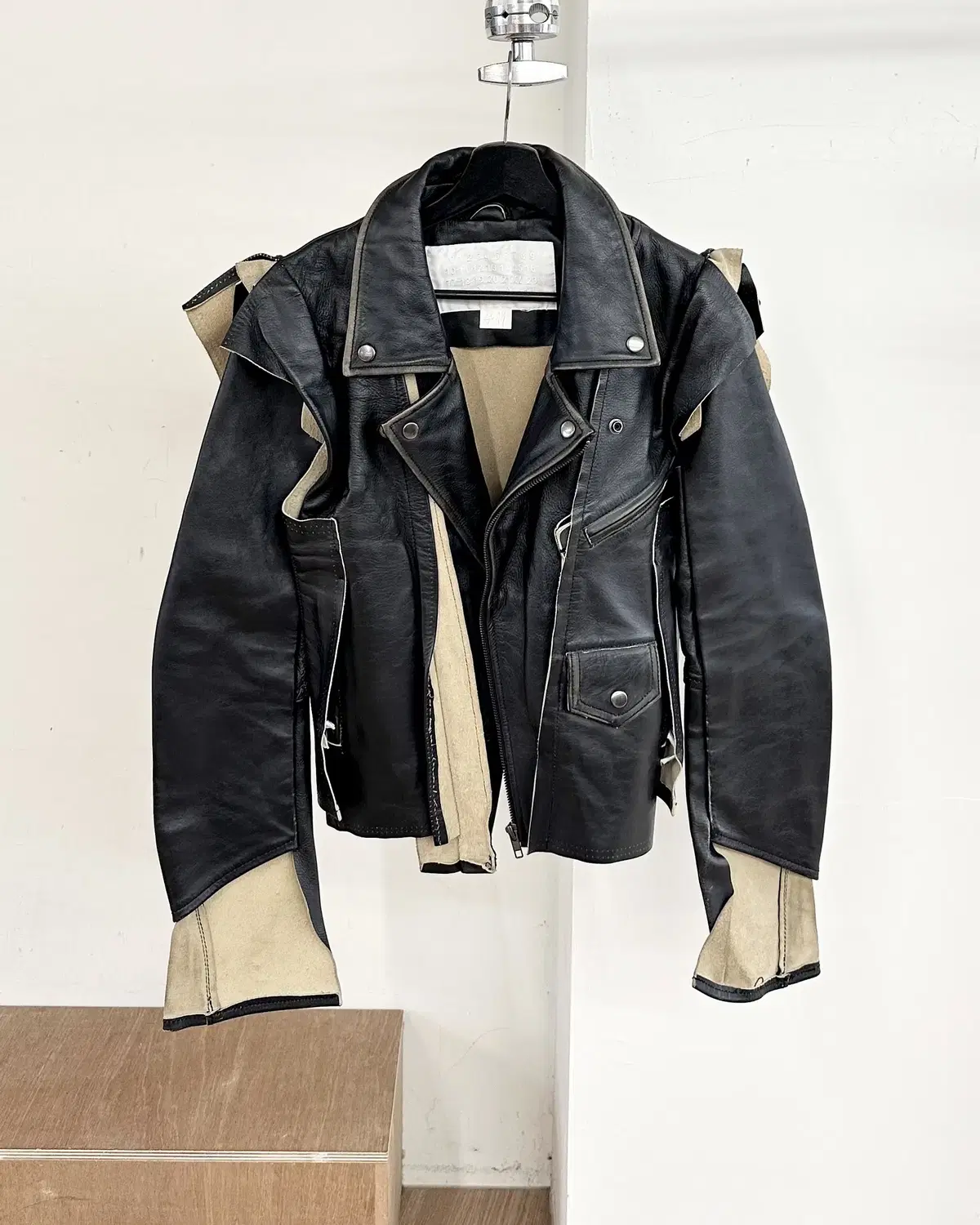 Maison Margiela x H&M Black Adventurous Biker Leather Jacket