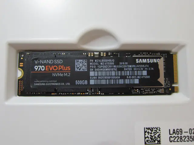 삼성전자 970 EVO Plus M.2 NVMe 500G