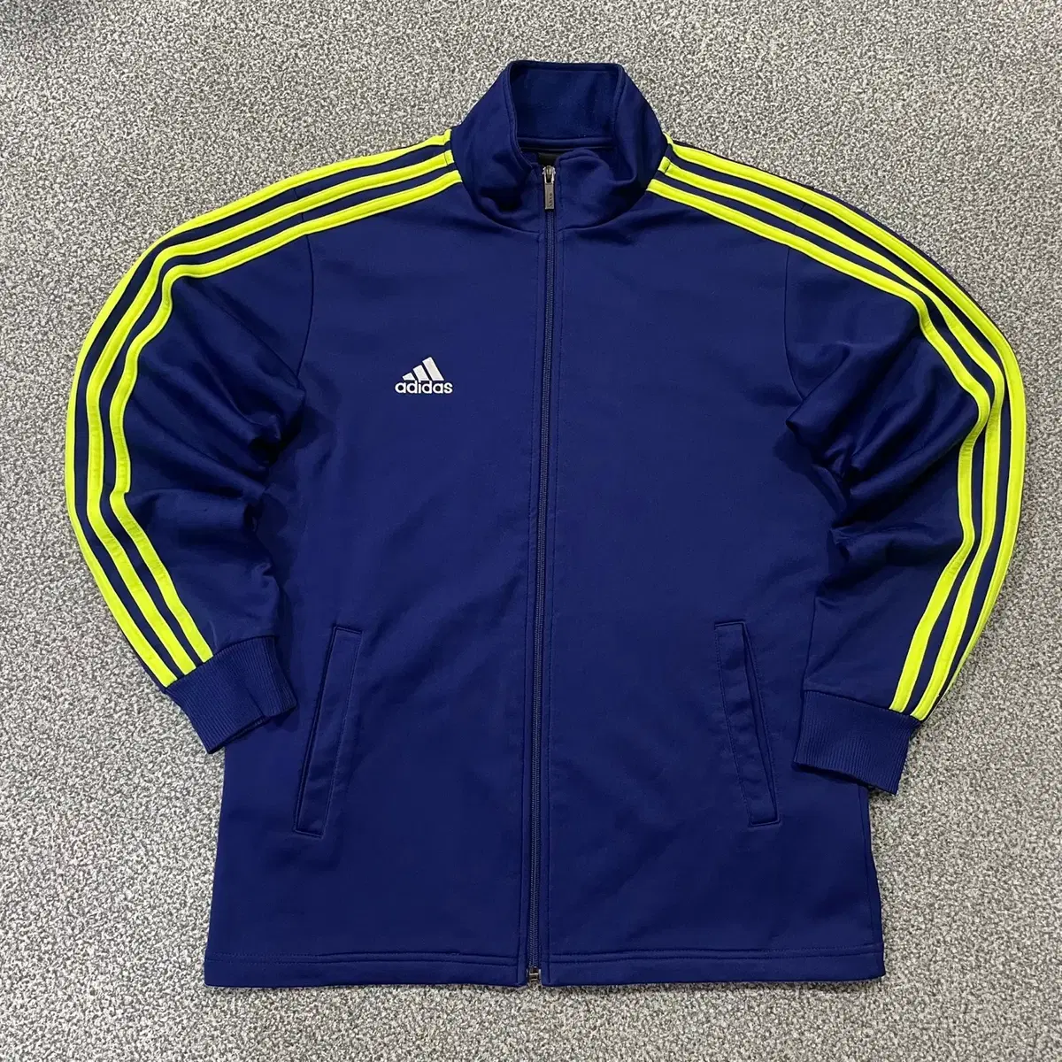 [90] Adidas Three-Wire Fluorescent bora Tracktop Zip-Up Jersey Jacket N3445