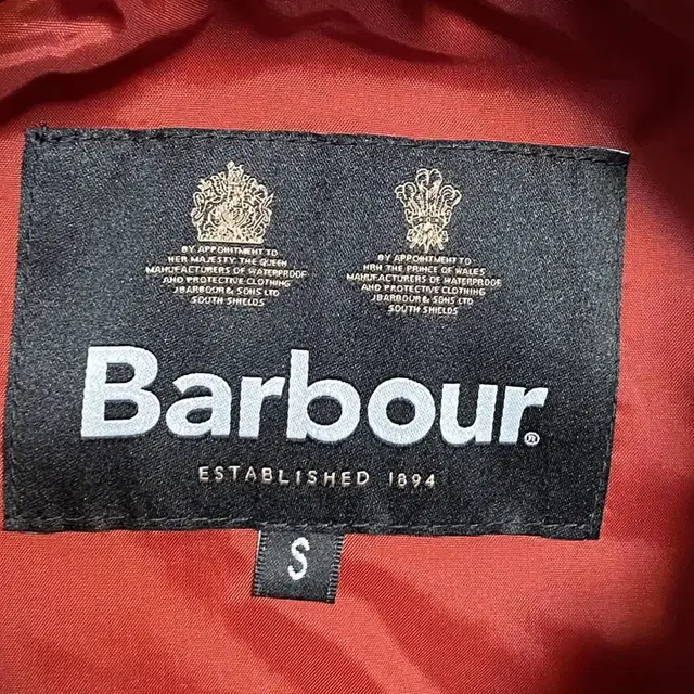 새상품 바버 BARBOUR 바로우 퀄팅 조끼 베스트 다크 레드 S