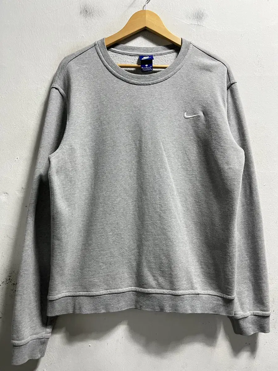 105 Nike Swoosh Gray Sweat Man-to-man Genuine