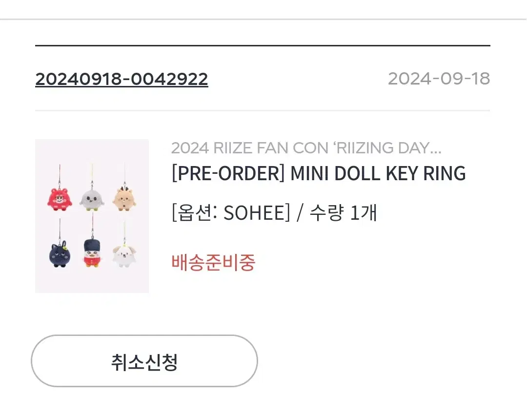 Mini ddolbyung sohee riize lee sohee ddolbyung keyring WTS