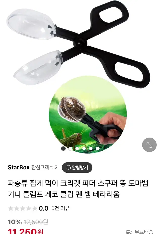 파충류 집게 먹이 크리켓 피더 스쿠퍼 도마뱀 기니 클램프 게코 클립