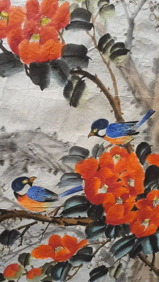 Oriental painting Hwa Jo Do Old painting