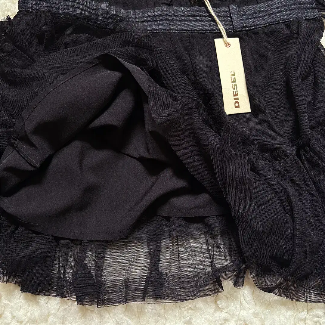 DIESEL lace layered skirt