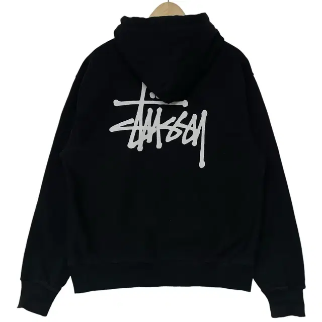 스투시 Stussy 베이직 로고 후드티 블랙