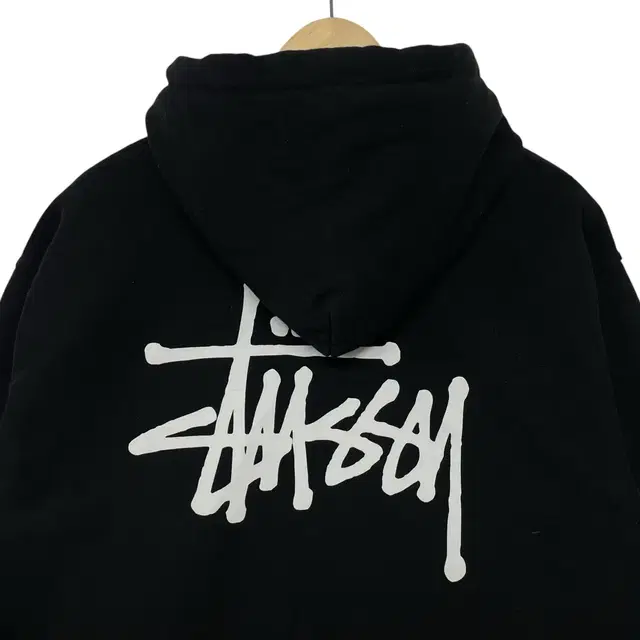 스투시 Stussy 베이직 로고 후드티 블랙