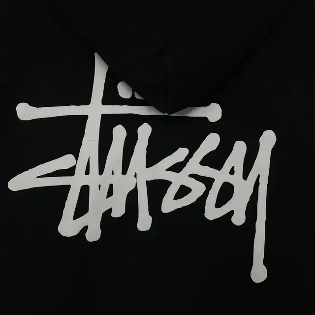 스투시 Stussy 베이직 로고 후드티 블랙