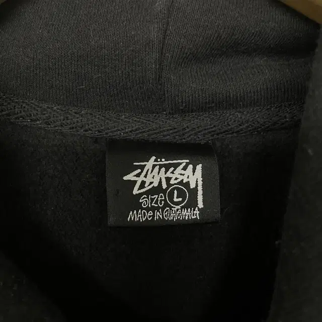 스투시 Stussy 베이직 로고 후드티 블랙