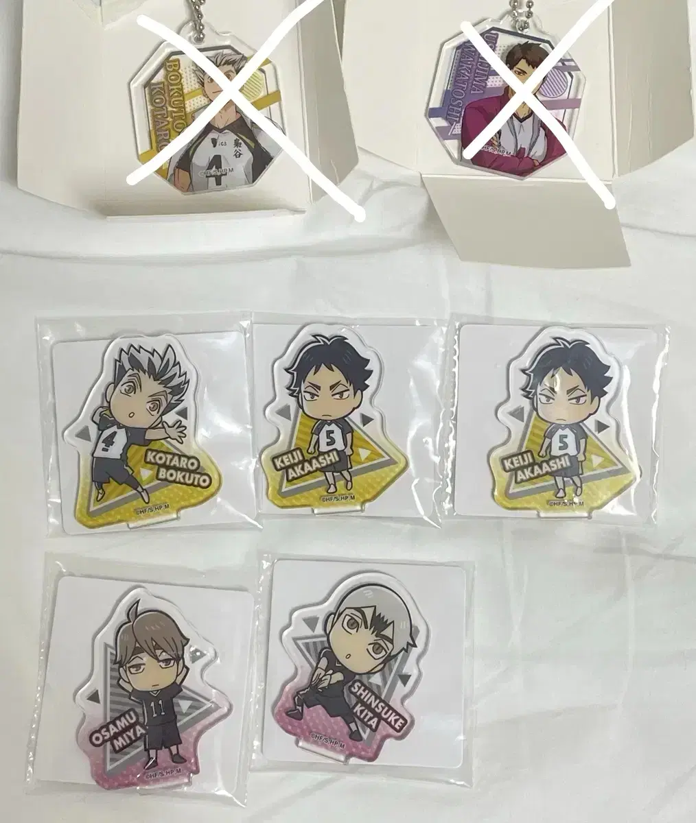 Haikyuu SD keyring Bokuto Akaashi Ushijima Osamu Kita acrylic Stand