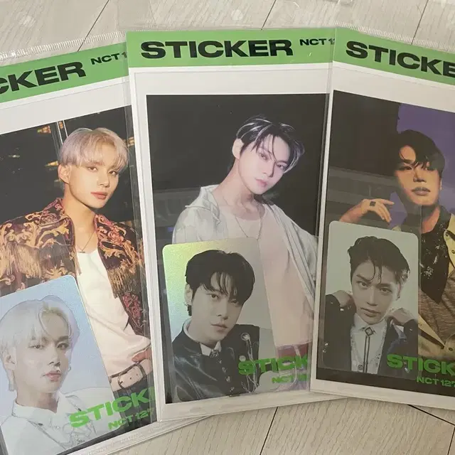 NCT127 STICKER 홀로그램포카 세트 도영 정우 태일