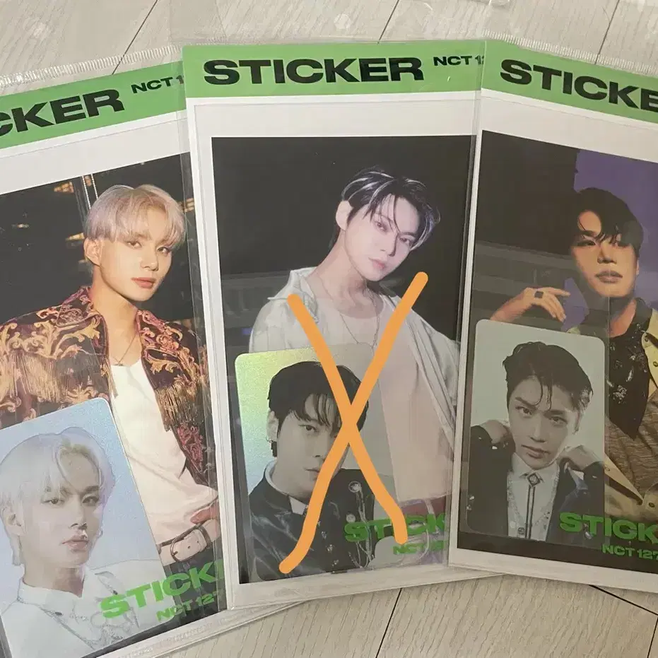 NCT127 STICKER 홀로그램포카 세트 도영 정우 태일