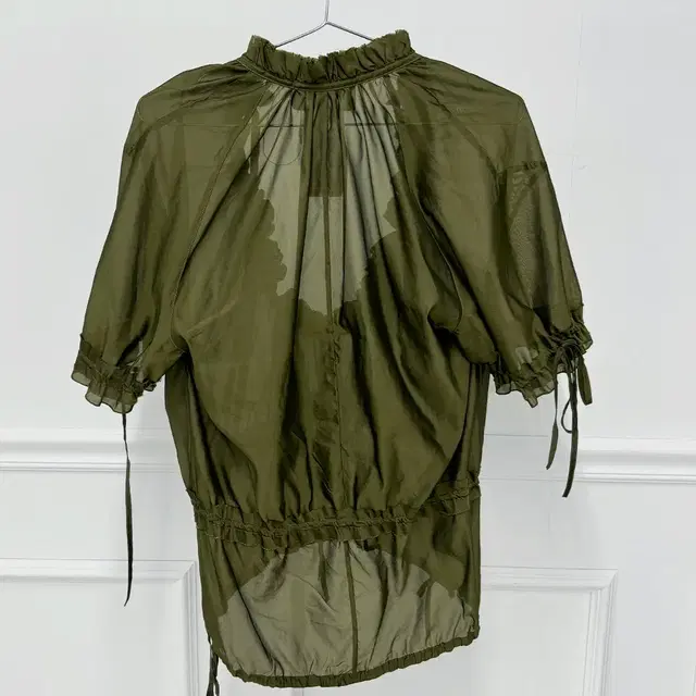 DSAUARED2 frill string blouse