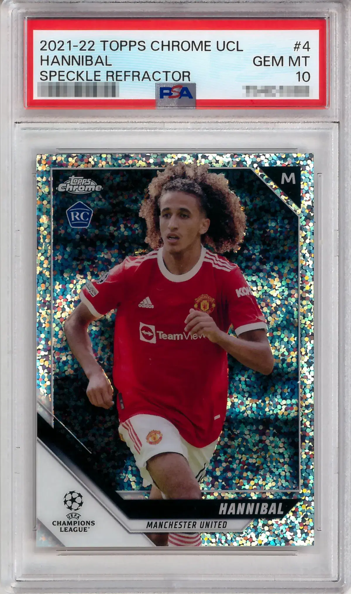 2021-22 탑스크롬 UCL 스펙클 리플 한니발 루키 PSA10