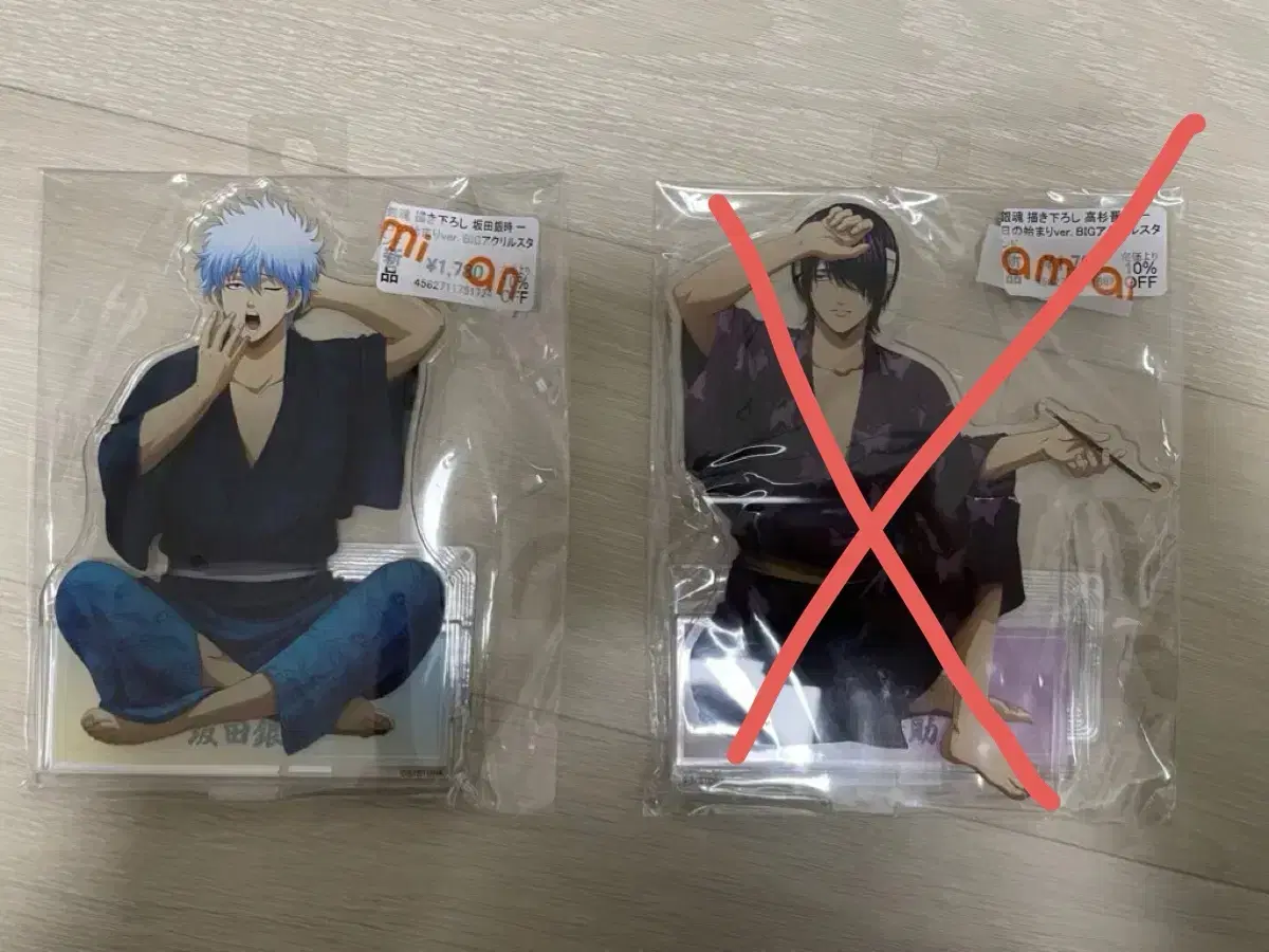 Gintama's Day Begins Big Acrylic Stand Kintoki and Takasugi